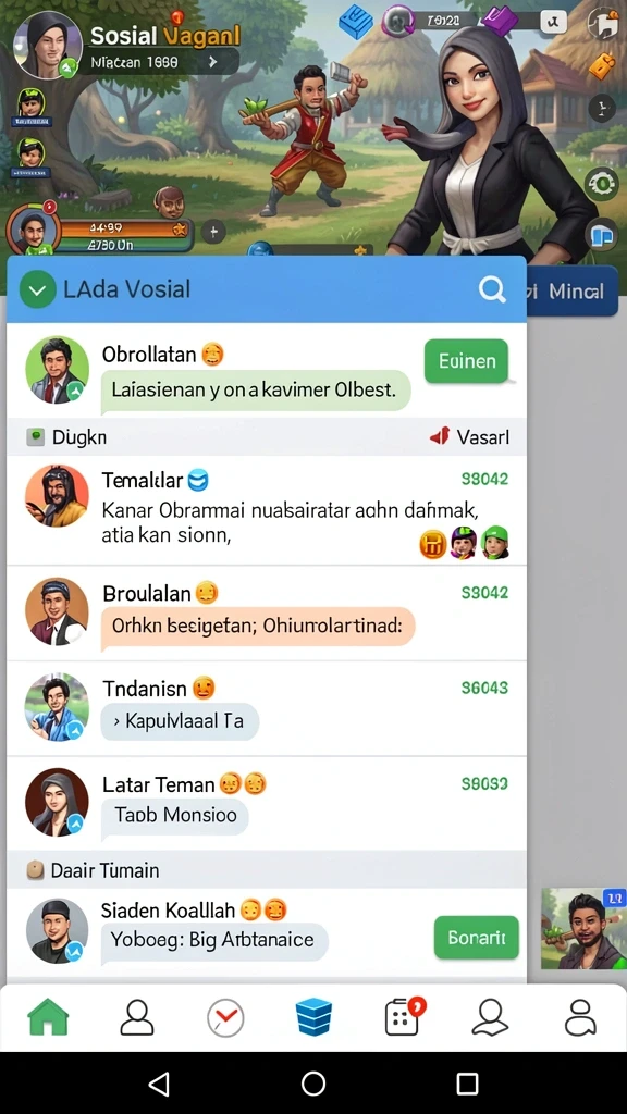 Karakter menarik dengan desain unik.