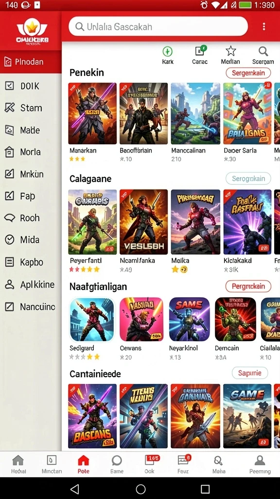 Tampilan antarmuka ALEXISTOGEL yang modern dan menarik.