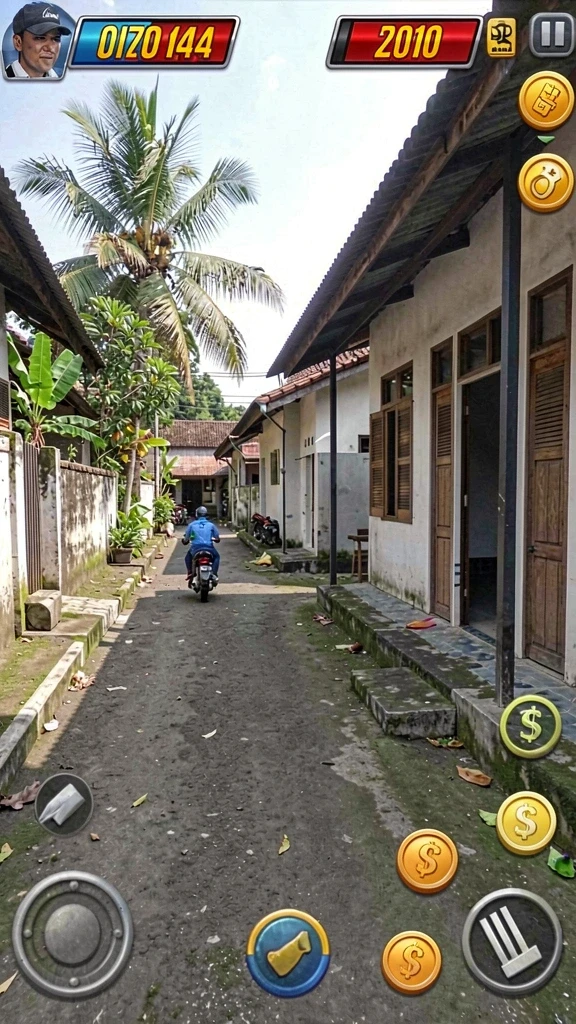 Contoh pola batik yang bisa kamu temukan di level.