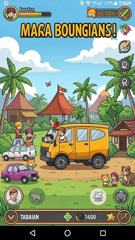Karakter unik dan kustomisasi menarik tersedia.