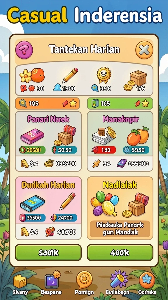 Tampilan antarmuka yang menarik dan user-friendly.