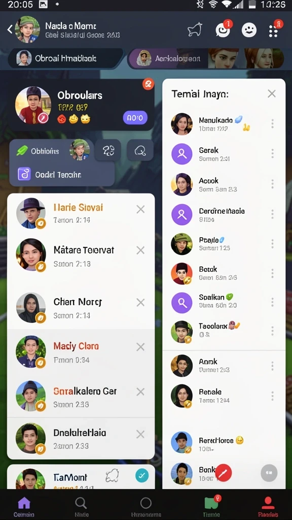 Fitur multiplayer yang memungkinkan kompetisi seru.