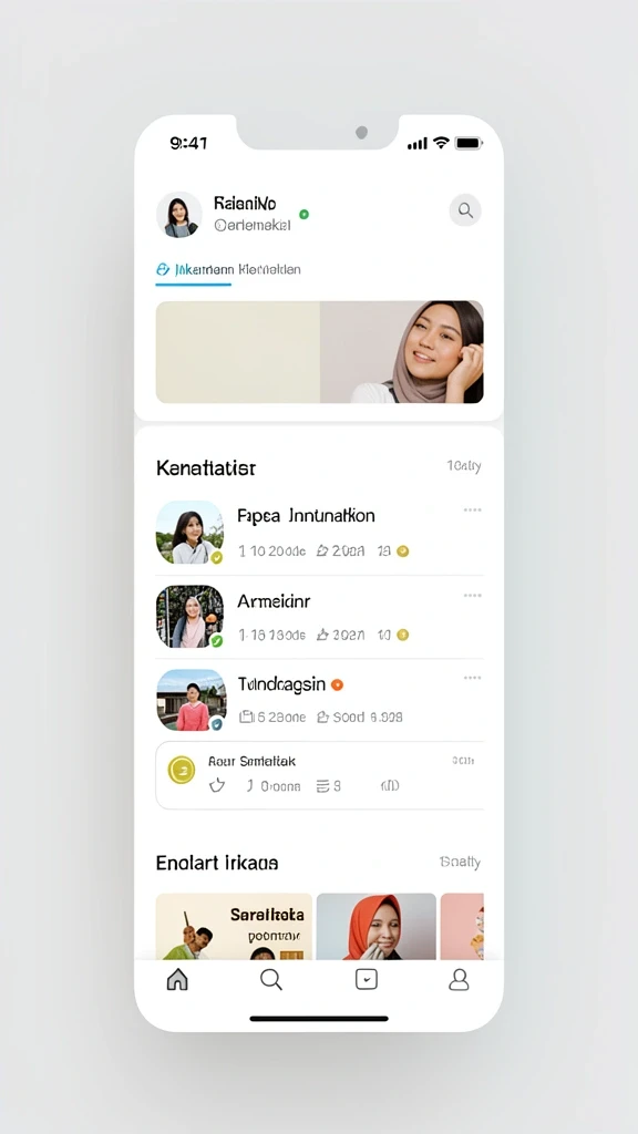 Tampilan antarmuka yang modern dan menarik.