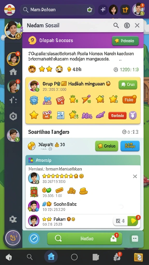 Screenshot menunjukkan tampilan karakter utama dalam aksi.