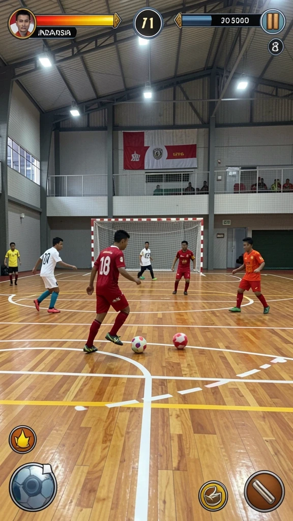 Tampilan antarmuka permainan yang menarik.