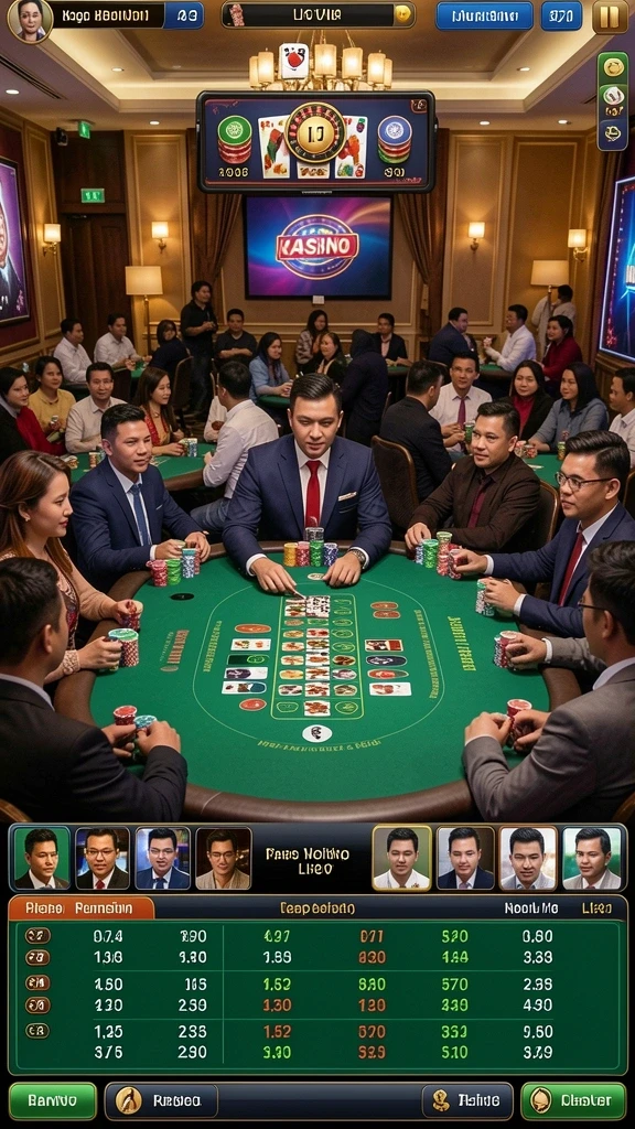 Tangkapan layar dari antarmuka permainan yang menarik.
