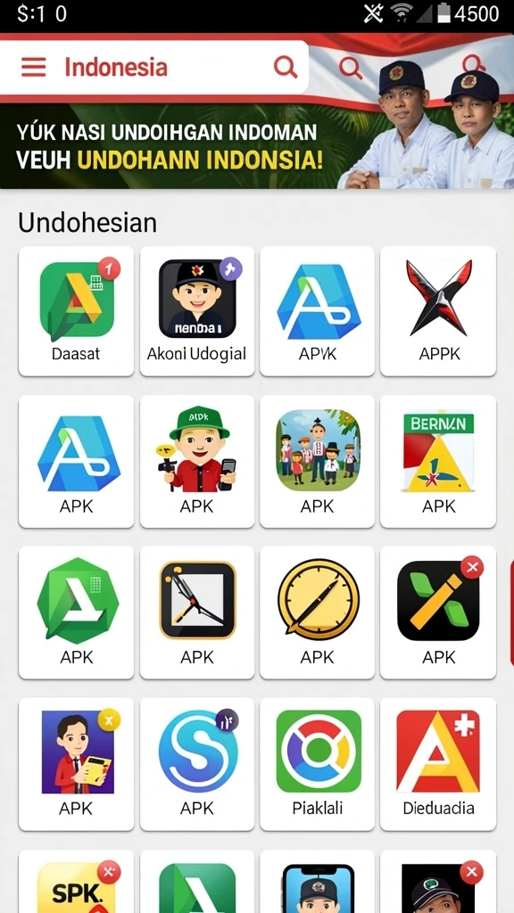 Tampilan antarmuka pengguna yang modern dan menarik.