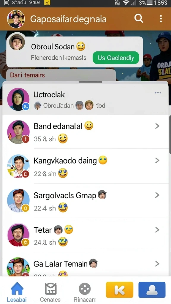 Karakter unik dengan kemampuan berbeda.