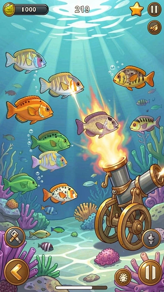 Screenshot saat pemain bertarung melawan musuh di level yang menantang.