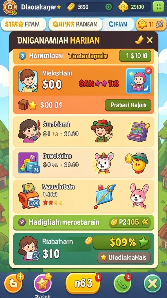 Gambaran karakter utama yang berani berpetualang.