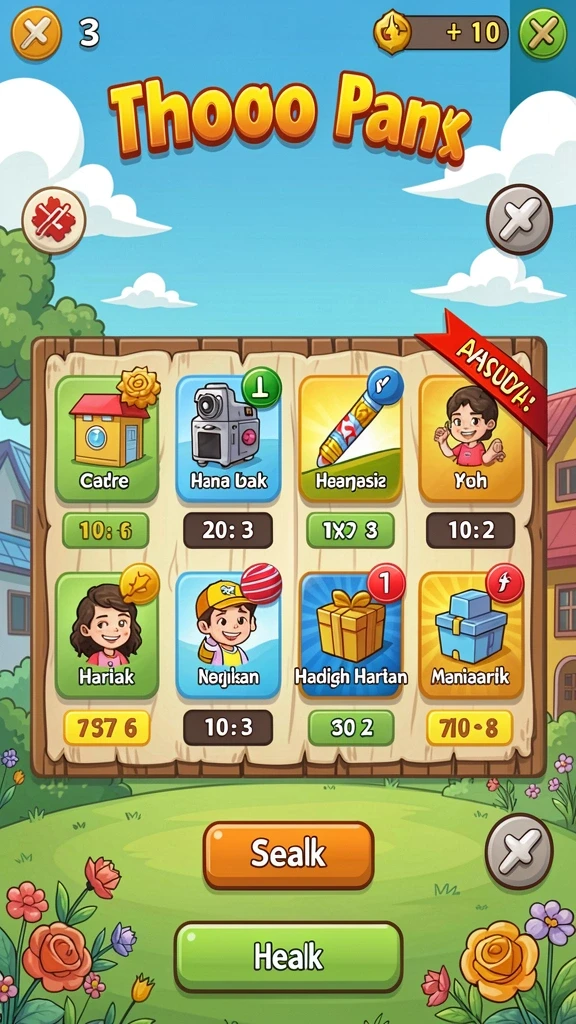 Sistem looting yang menarik dengan item beragam.
