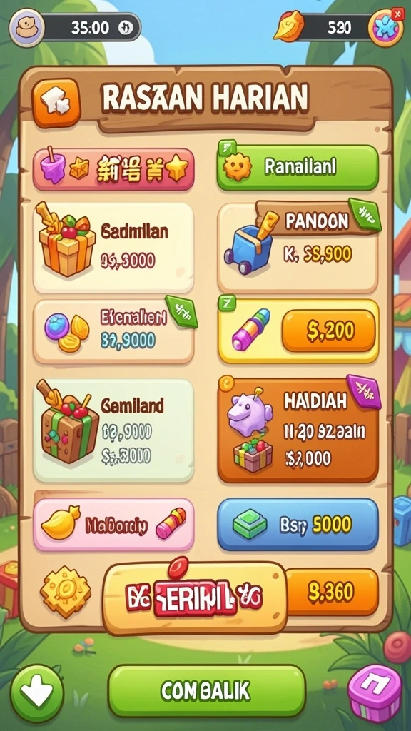 Tampilan awal yang menawan dan menarik.