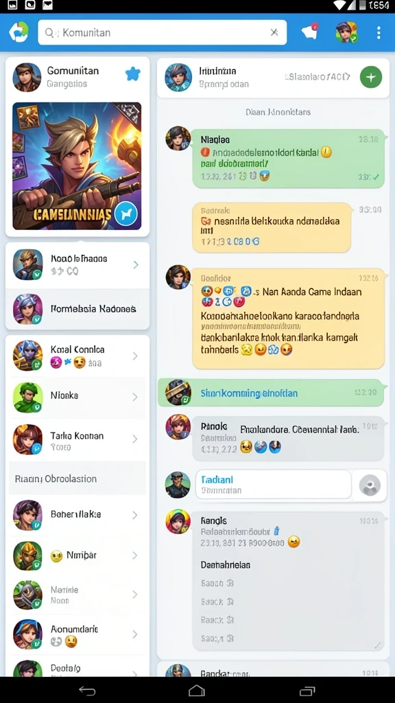 Tampilan antarmuka pengguna yang menarik.