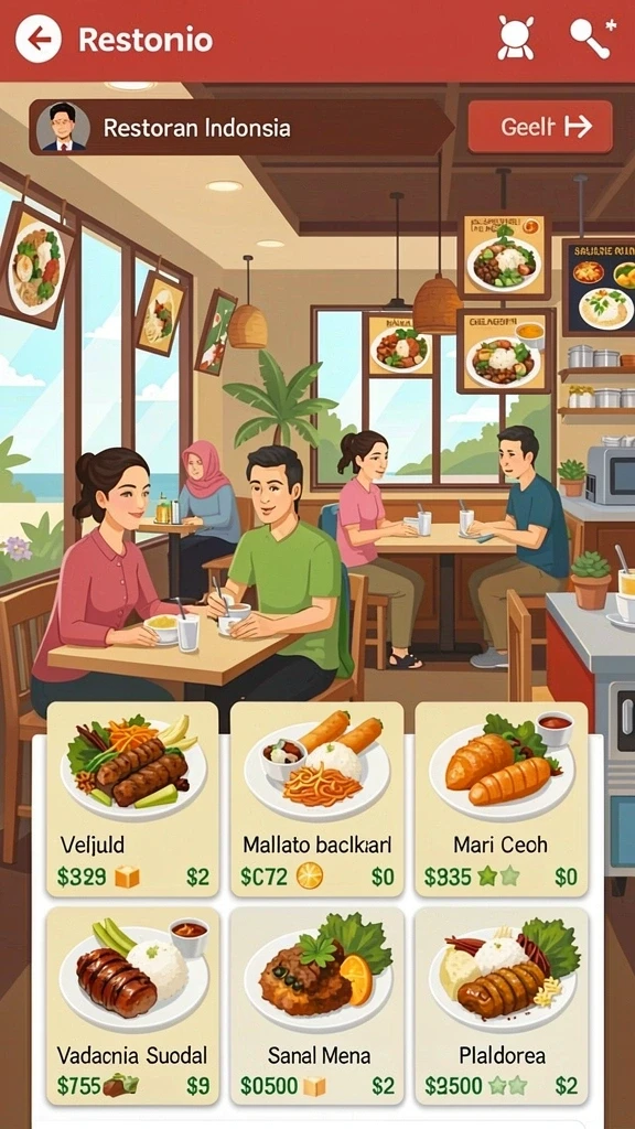 Tangkapan layar dengan berbagai item menarik yang baru.